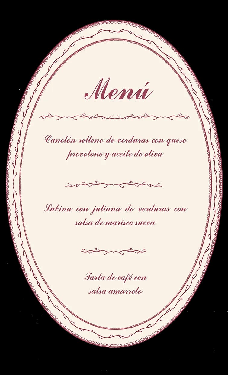 Menú de Boda 3